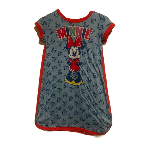 Disney Other - Disney “Minnie Mouse” Kid’s One-piece Pajama Dress Sz. 10/12-Used